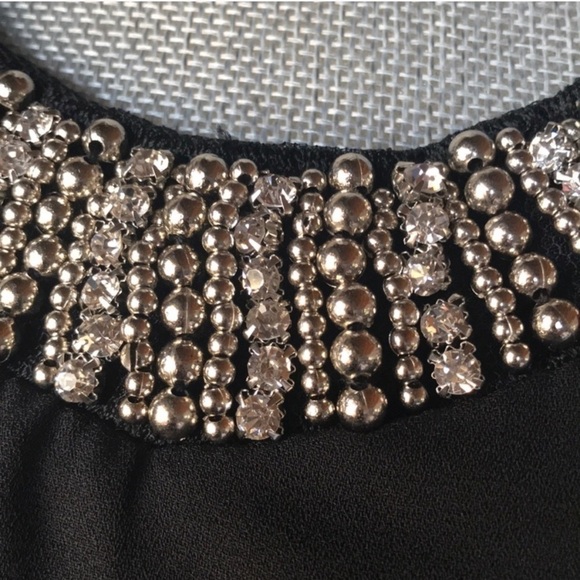 Soprano Brand New Black Embellished Fancy Tee - Picture 4 of 8